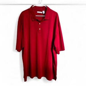 Cubavera Short Sleeve Solid Textured Polo